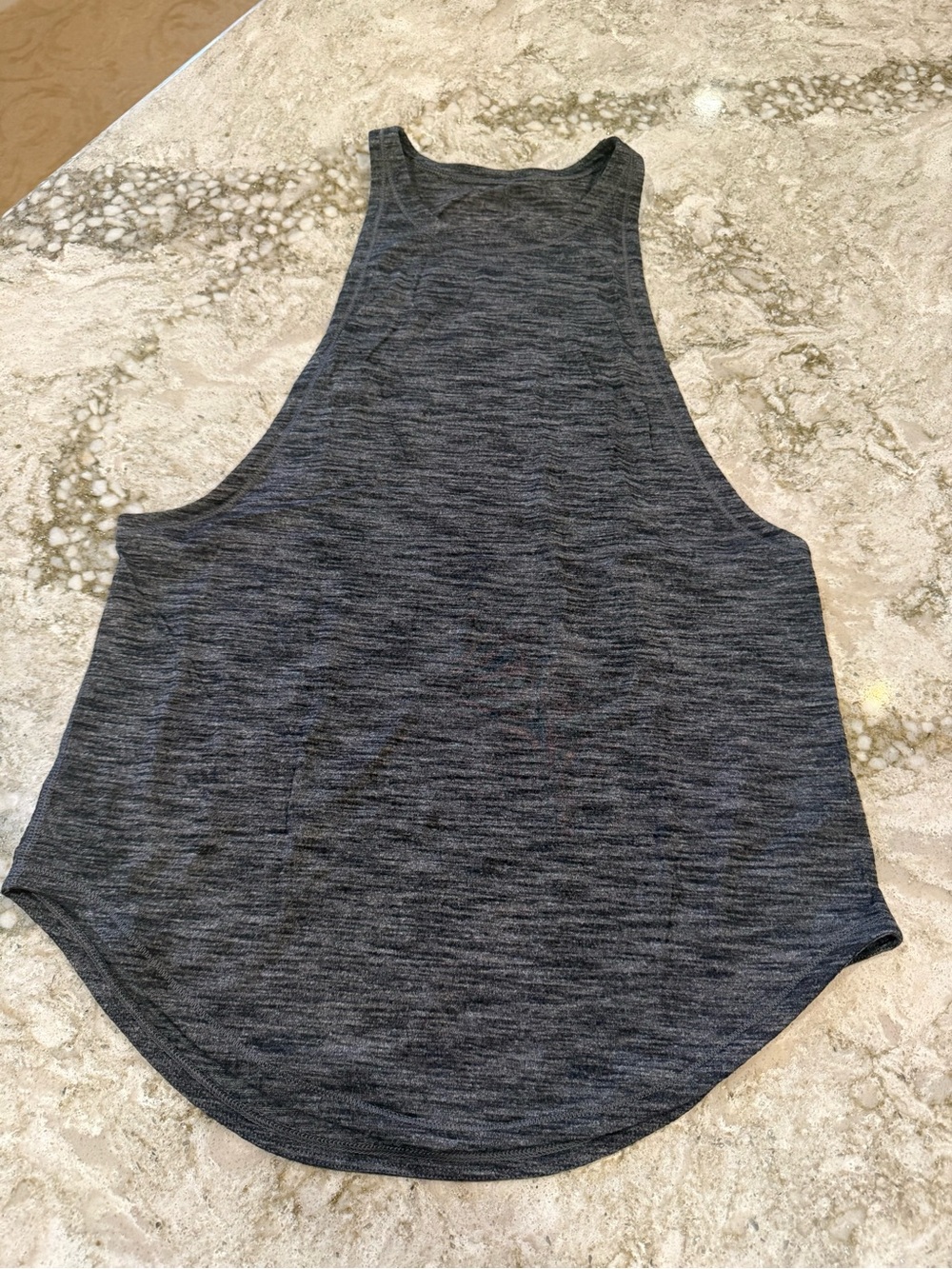 lululemon athletica Heathered Charcoal Gray Racerback Tank
